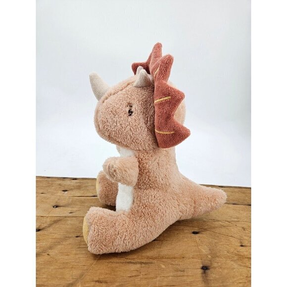 New Albetta Triceratops Recycled Fur Toy Plush Dinosaur Stuffed Animal 10 inch - Picture 4 of 8